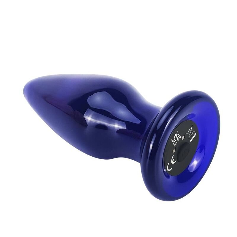 PRAZER ANAL Butt Plugs de Vidro Toy Joy Shining - Plug de Vidro com Vibra&ccedil;&atilde;o Toy Joy Shining - Plug de Vidro com Vibra&ccedil;&atilde;o