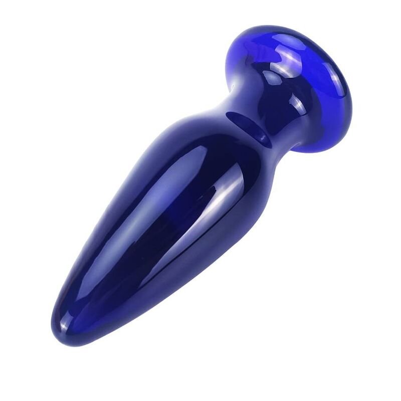 PRAZER ANAL Butt Plugs de Vidro Toy Joy Shining - Plug de Vidro com Vibra&ccedil;&atilde;o Toy Joy Shining - Plug de Vidro com Vibra&ccedil;&atilde;o