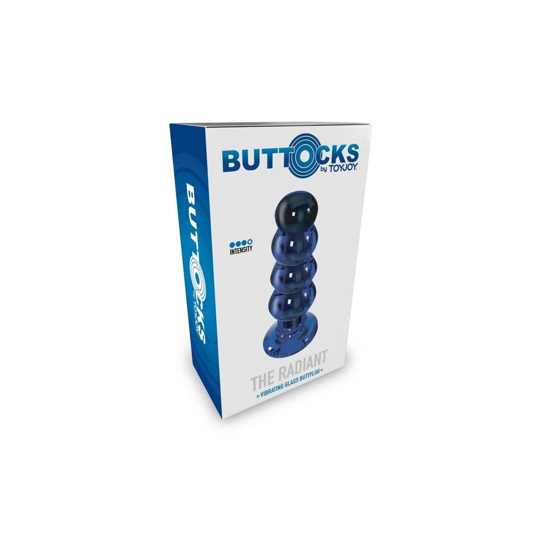 PRAZER ANAL Butt Plugs de Vidro Toy Joy Radiant - Plug de Vidro com Vibra&ccedil;&atilde;o Toy Joy Radiant - Plug de Vidro com Vibra&ccedil;&atilde;o