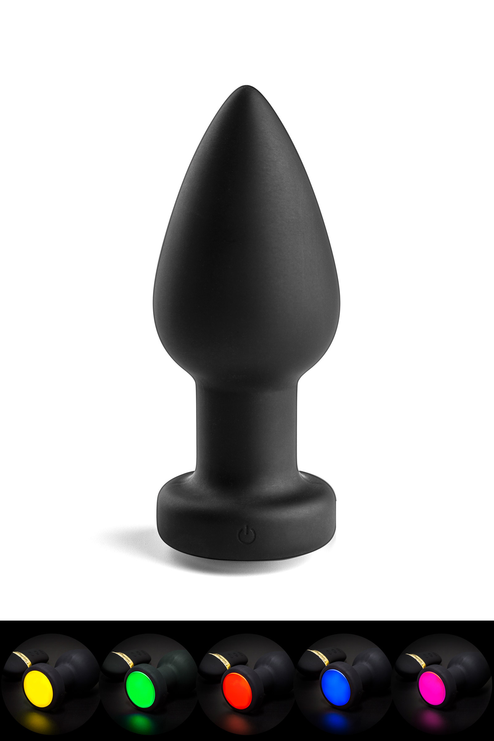 PRAZER MASCULINO Plug com Vibra&ccedil;&atilde;o e Leds