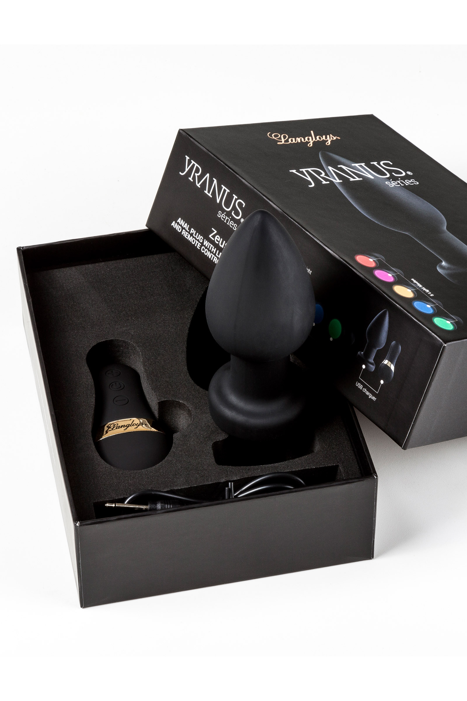 PRAZER MASCULINO Plug com Vibra&ccedil;&atilde;o e Leds Plug com Vibra&ccedil;&atilde;o e Leds