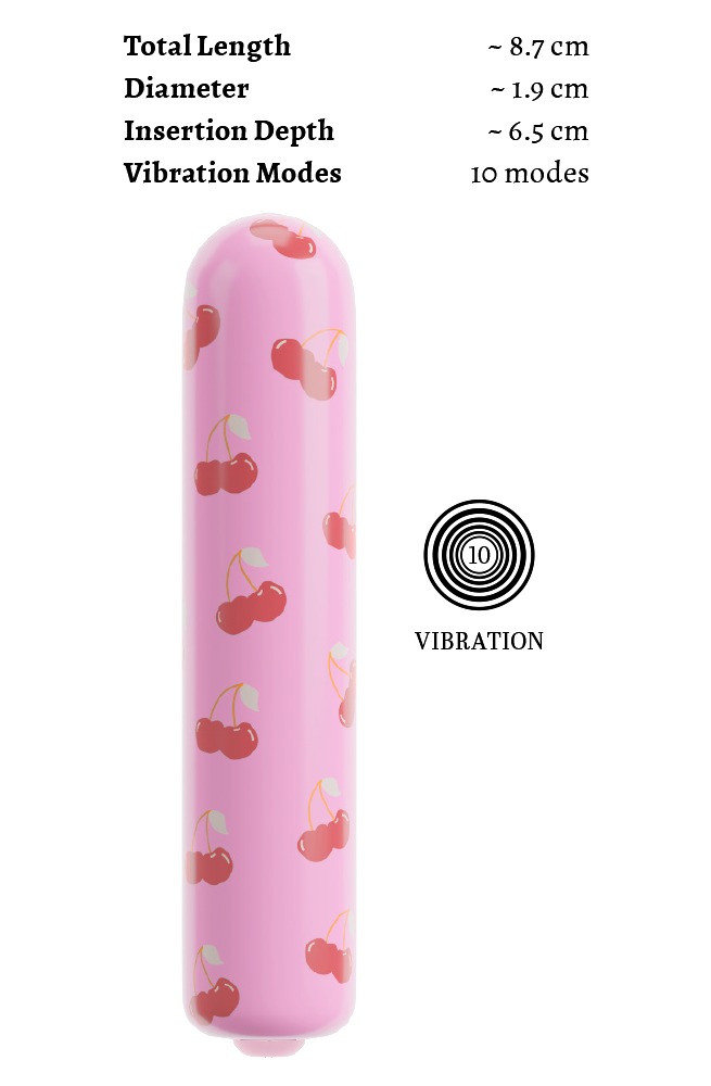 PRAZER FEMININO Mini Vibrador Cherry Mini Vibrador Cherry