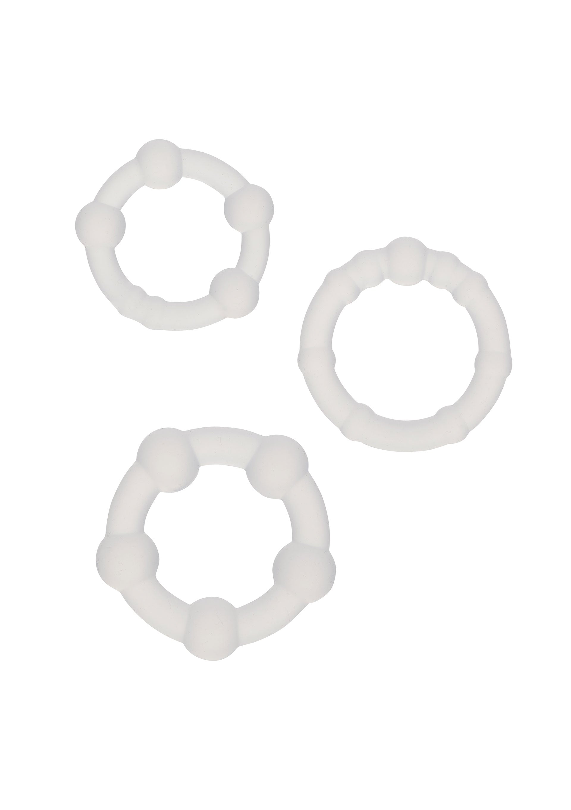 PRAZER MASCULINO An&eacute;is de Silicone com Contas An&eacute;is de Silicone com Contas