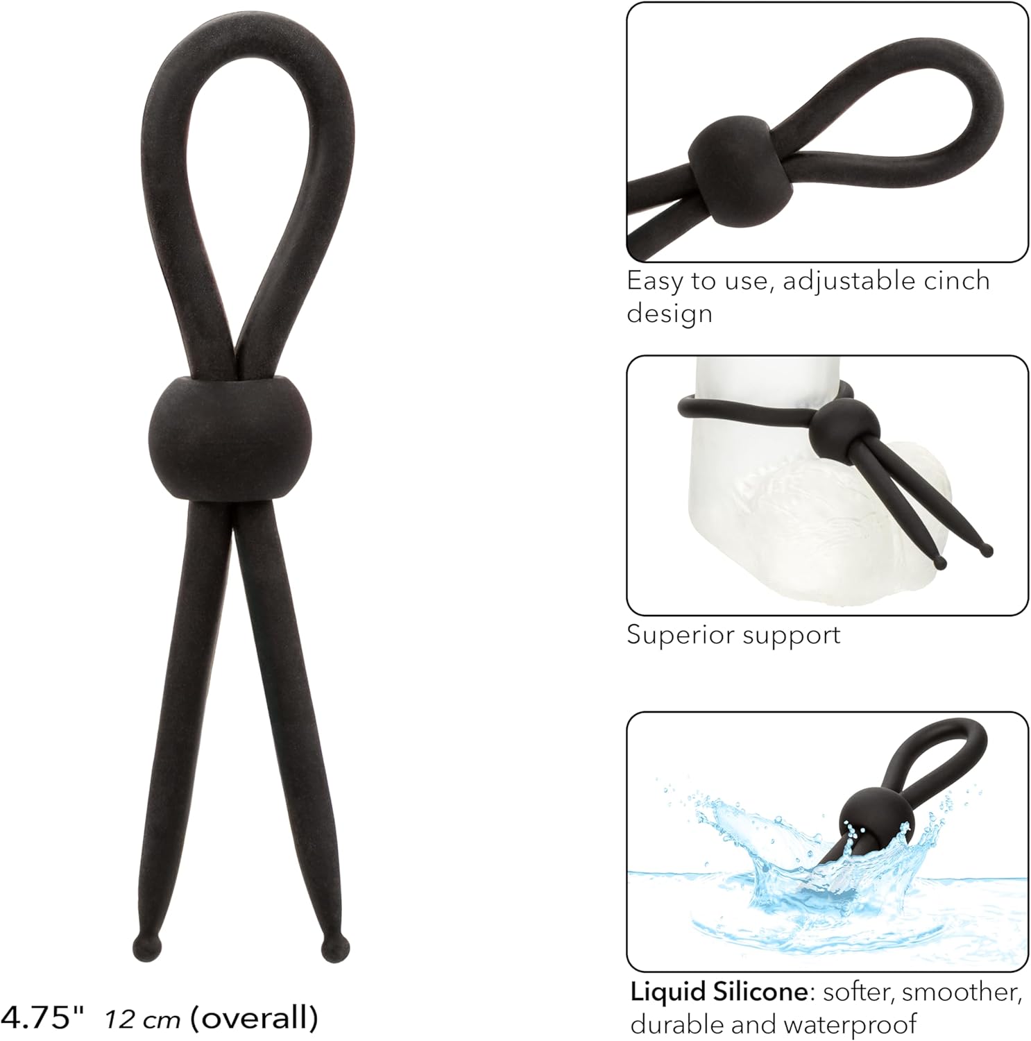 PRAZER MASCULINO Aneis Penianos Anel Alpha Silicone Lasso
