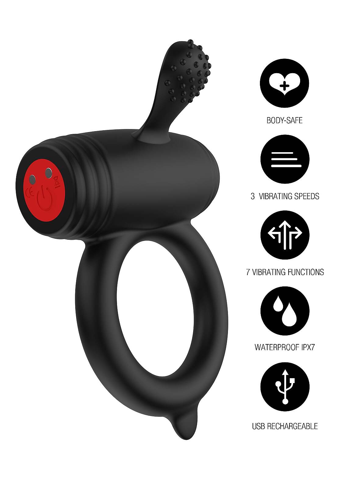 PRAZER MASCULINO Aneis Penianos Com Vibração Anel Excellence Power Pro Anel Excellence Power Pro