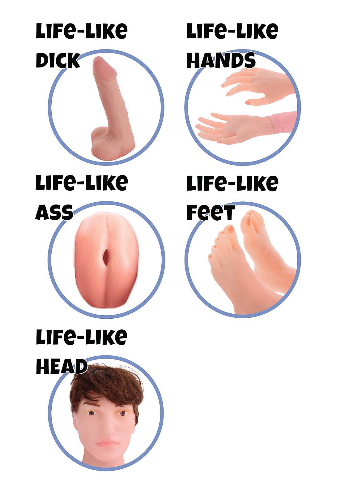 PRAZER MASCULINO Masturbadores e Bonecas(os) Boneco Insufl&aacute;vel Big Bonner Billie Boneco Insufl&aacute;vel Big Bonner Billie