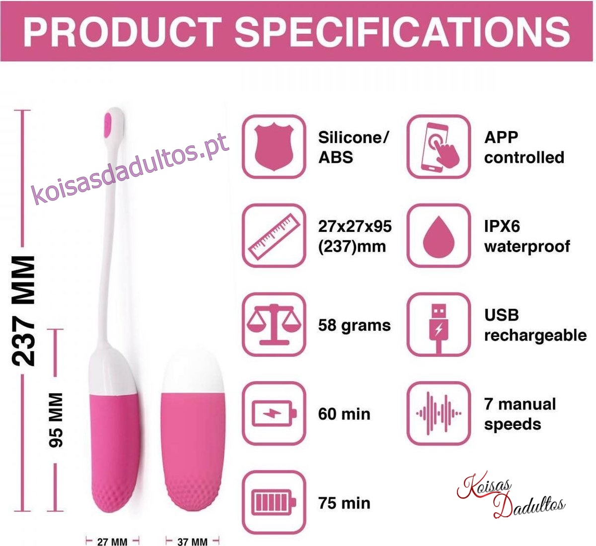 comando Ovo Vibratório Vini App - Magic Motion Ovo Vibratório Vini App - Magic Motion