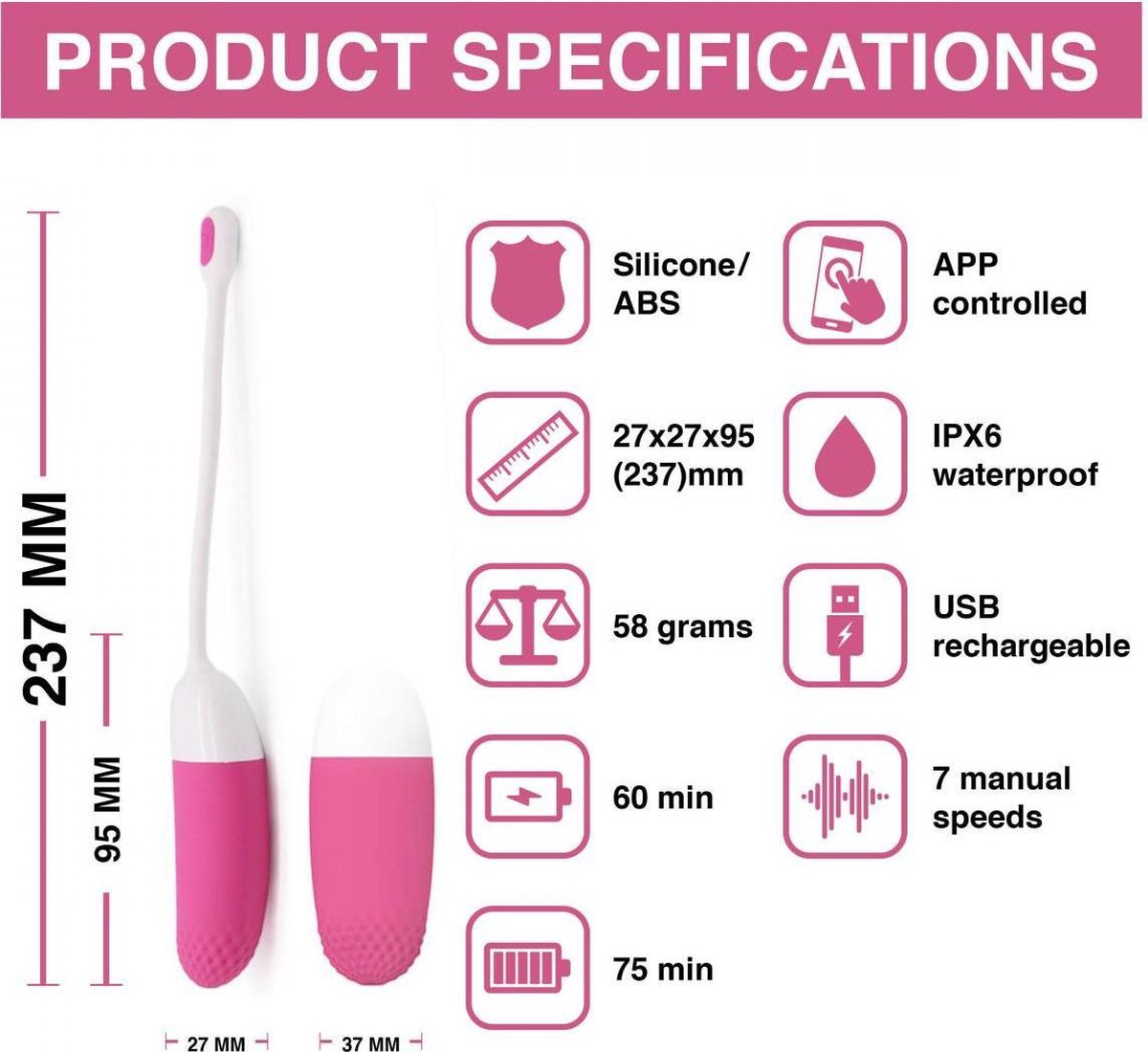 comando Ovo Vibratório Vini App - Magic Motion Ovo Vibratório Vini App - Magic Motion