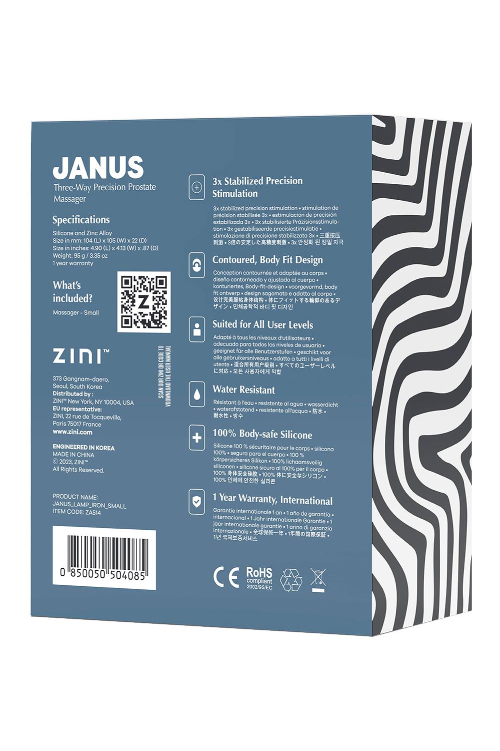 SEXTOY HOMEM Massajador Próstata Zini Janus Lamp Iron S Massajador Próstata Zini Janus Lamp Iron S