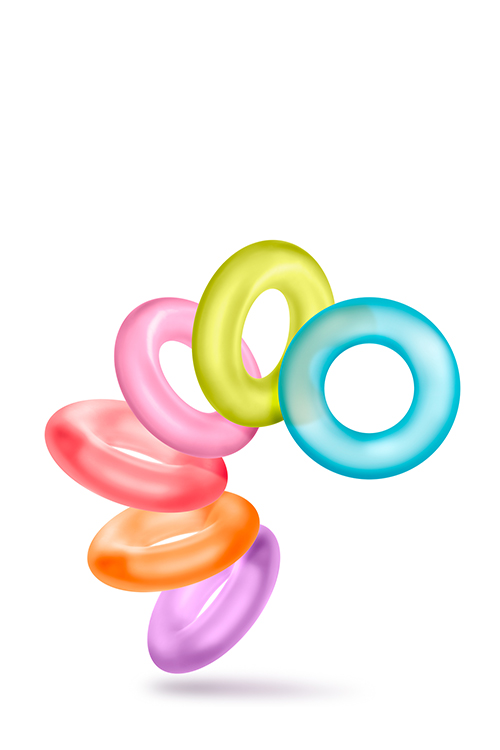 331049 Conjunto 6 Anéis Coloridos Conjunto 6 Anéis Coloridos