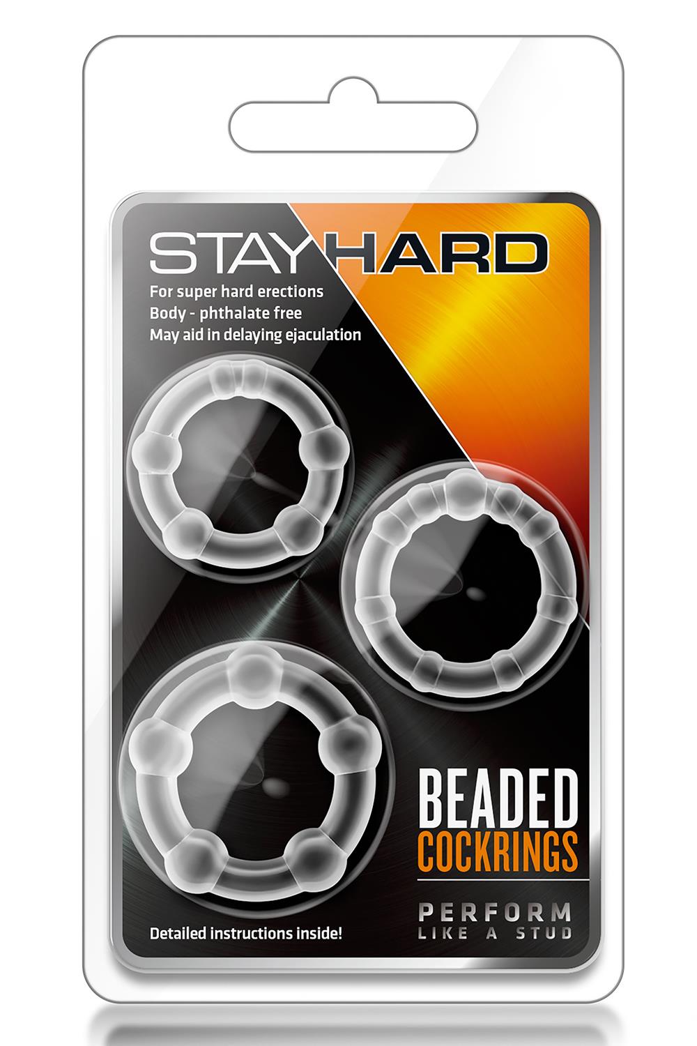 SEXTOY HOMEM STAY HARD BEADED COCKRINGS STAY HARD BEADED COCKRINGS