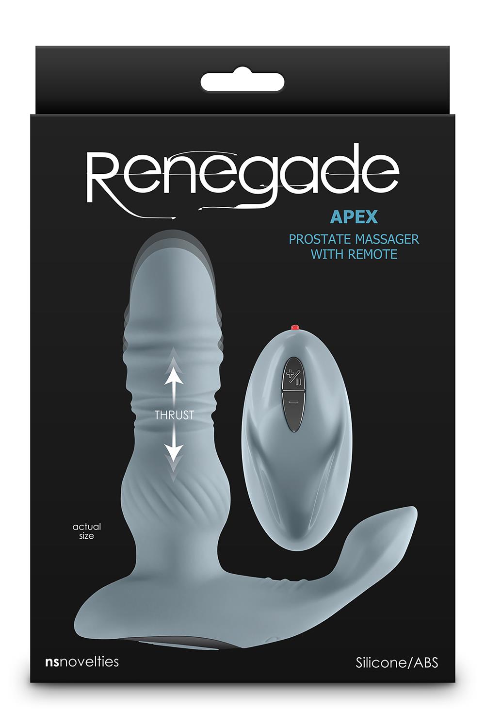 SEXTOY HOMEM Massajadores de Próstata RENEGADE-APEX-PROSTATE-MASSAGER-WITH-REMOTE-GREY RENEGADE-APEX-PROSTATE-MASSAGER-WITH-REMOTE-GREY