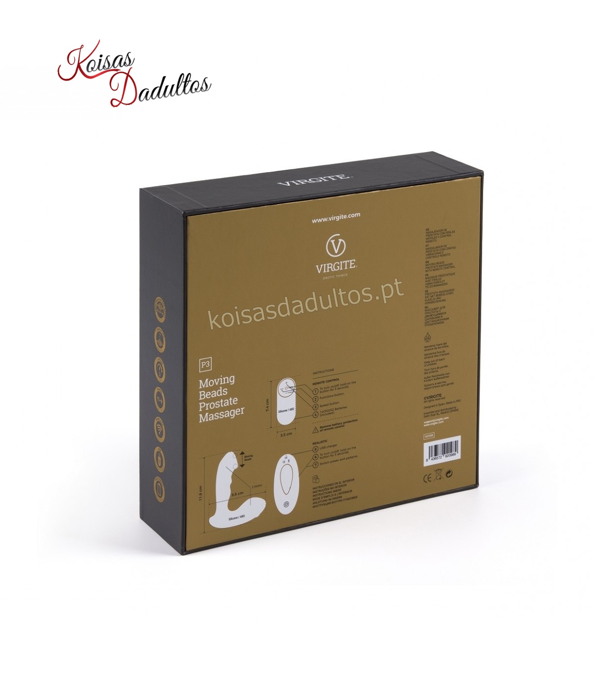 92098 Vibrador Prostático P3 Virgite Vibrador Prostático P3 Virgite