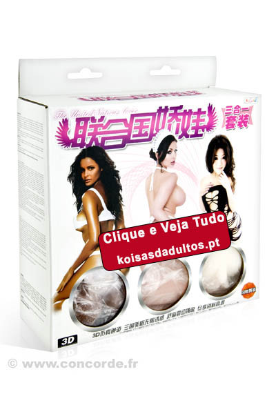 SEXTOY HOMEM Masturbadores e Bonecas(os) Vagina Kit de 3 C/ Vibração Vagina Kit de 3 C/ Vibração