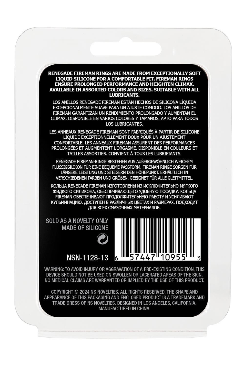 SEXTOY HOMEM Anel Fireman Renegade Anel Fireman Renegade