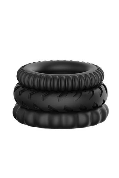 SEXTOY HOMEM Conjunto 3 Anéis Titan Conjunto 3 Anéis Titan