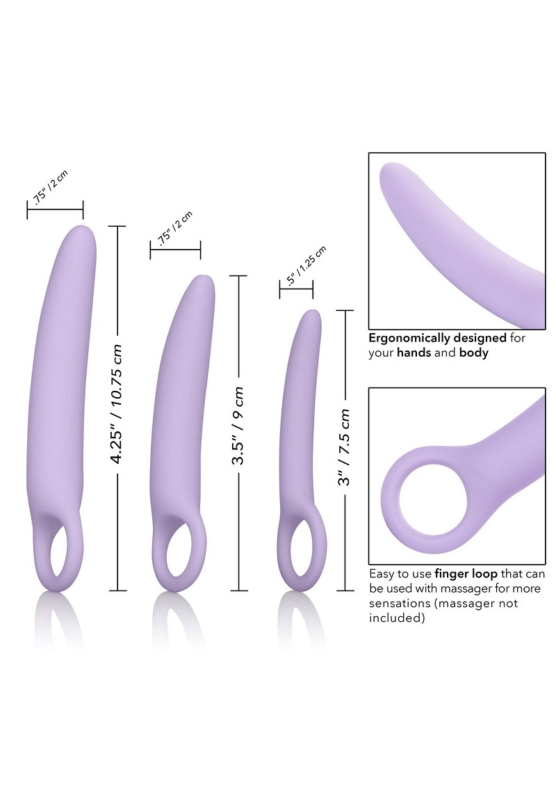 SEXTOY MULHER Terapeuticos Alena Set of 3 Silicone Dilators Alena Set of 3 Silicone Dilators