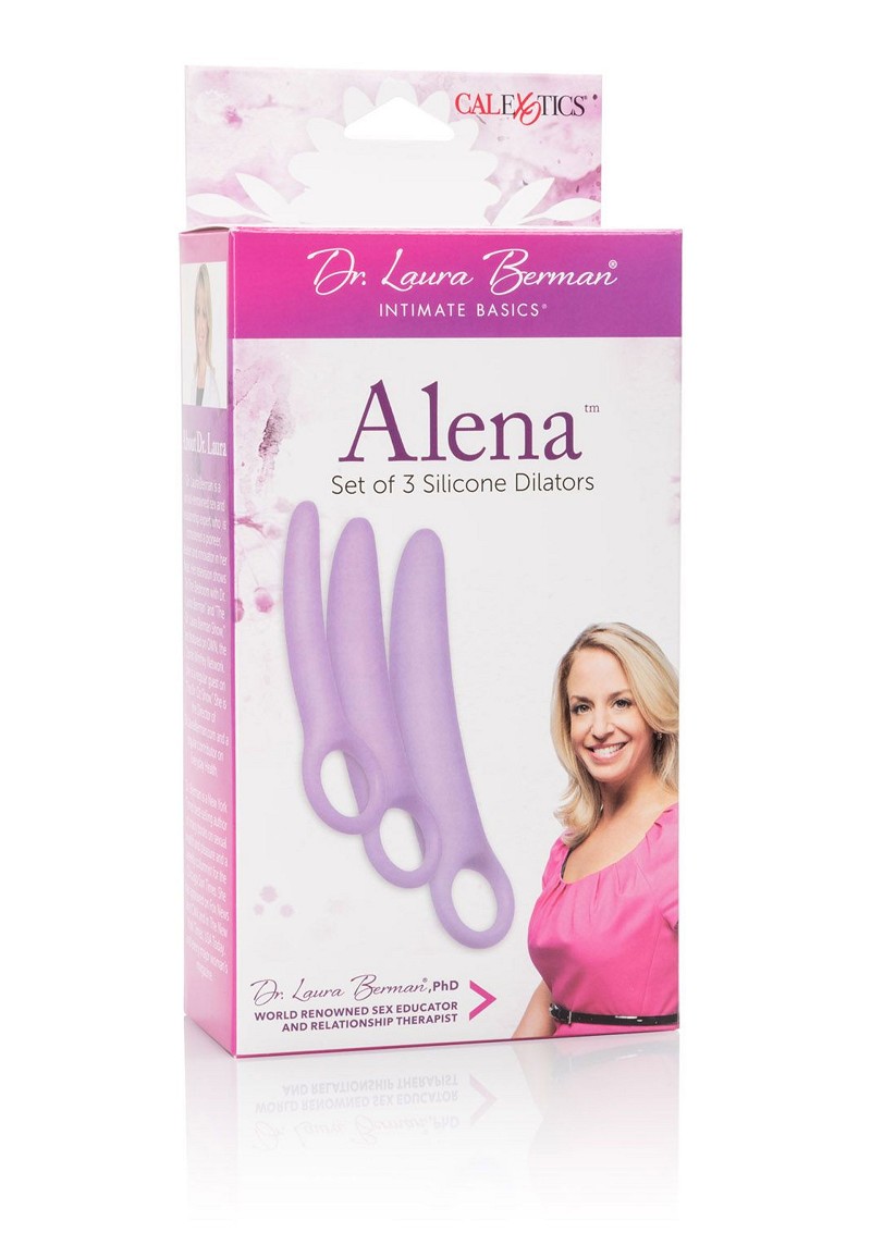 FARMÁCIA ERÓTICA Produtos Terapeuticos ALENA SET OF 3 SILICONE DILATORS PURPLE