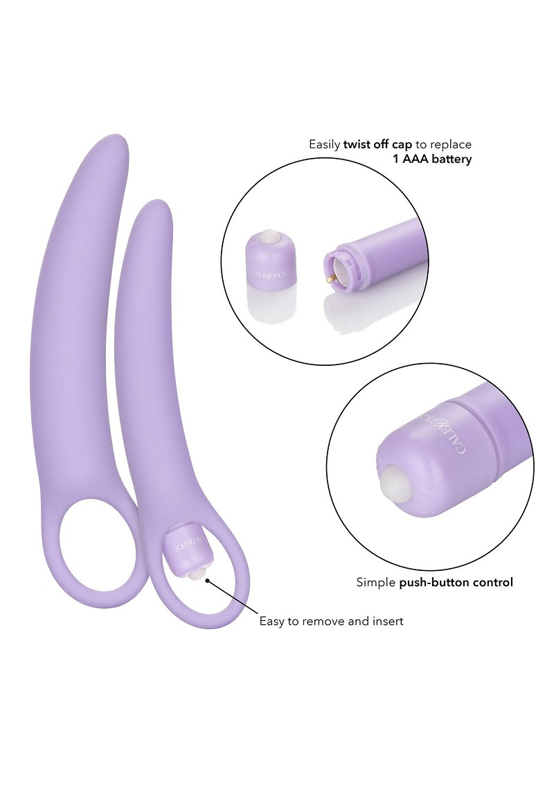 SEXTOY MULHER Terapeuticos ISABELLE SET OF 2 VIBRATING SILICONE DILATORS ISABELLE SET OF 2 VIBRATING SILICONE DILATORS