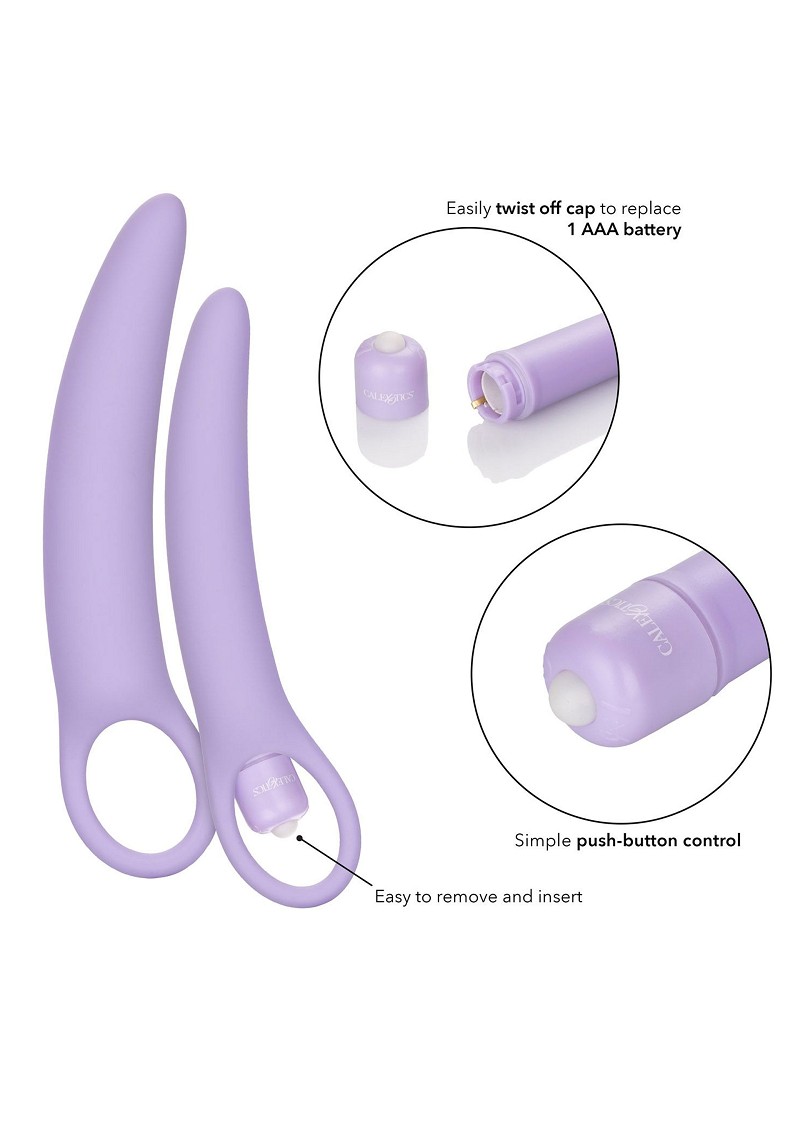 13548 Isabelle Set of 2 Vibrating Silicone Dilators Isabelle Set of 2 Vibrating Silicone Dilators