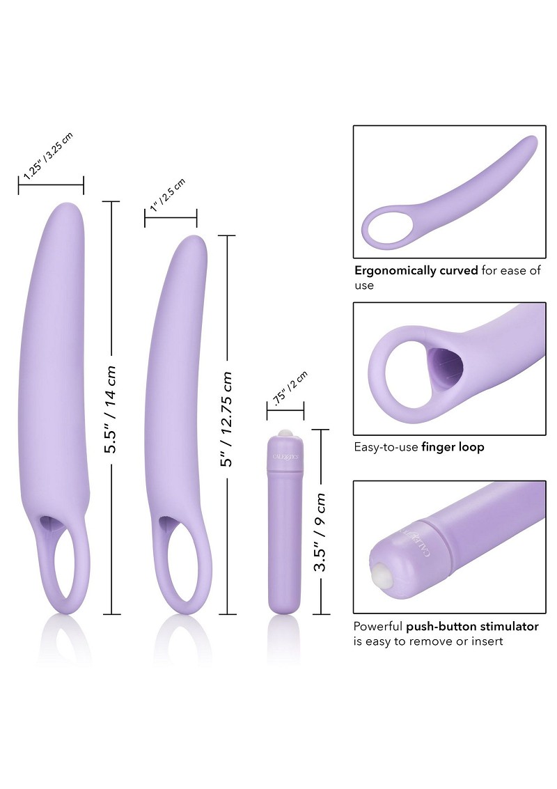 13548 Isabelle Set of 2 Vibrating Silicone Dilators Isabelle Set of 2 Vibrating Silicone Dilators
