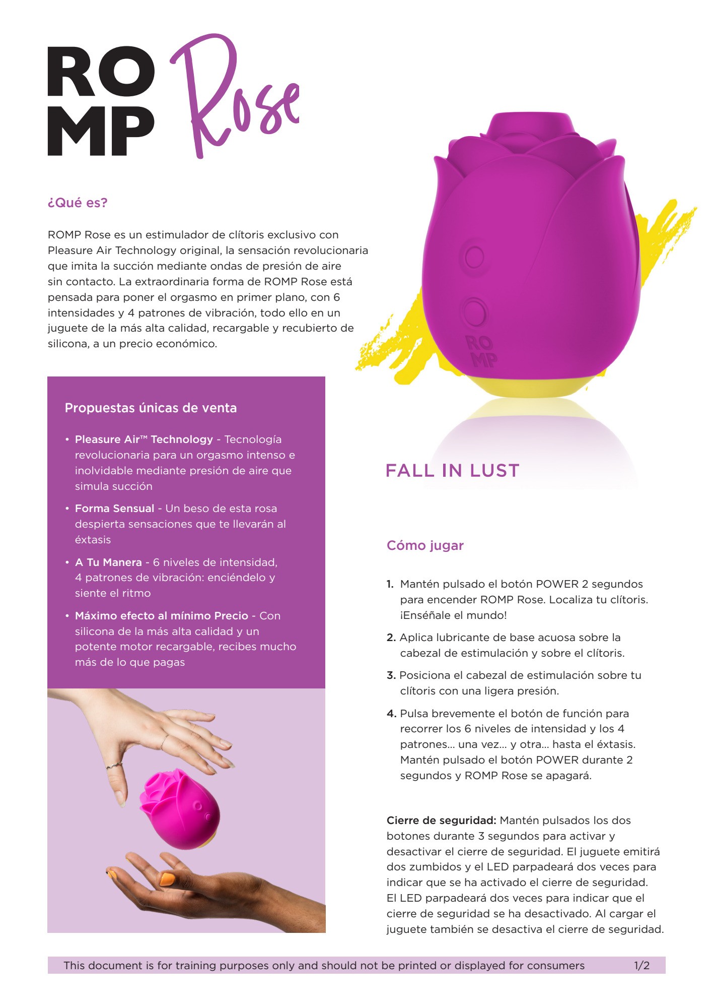 2586rom Estimulador Romp Rose Estimulador Romp Rose