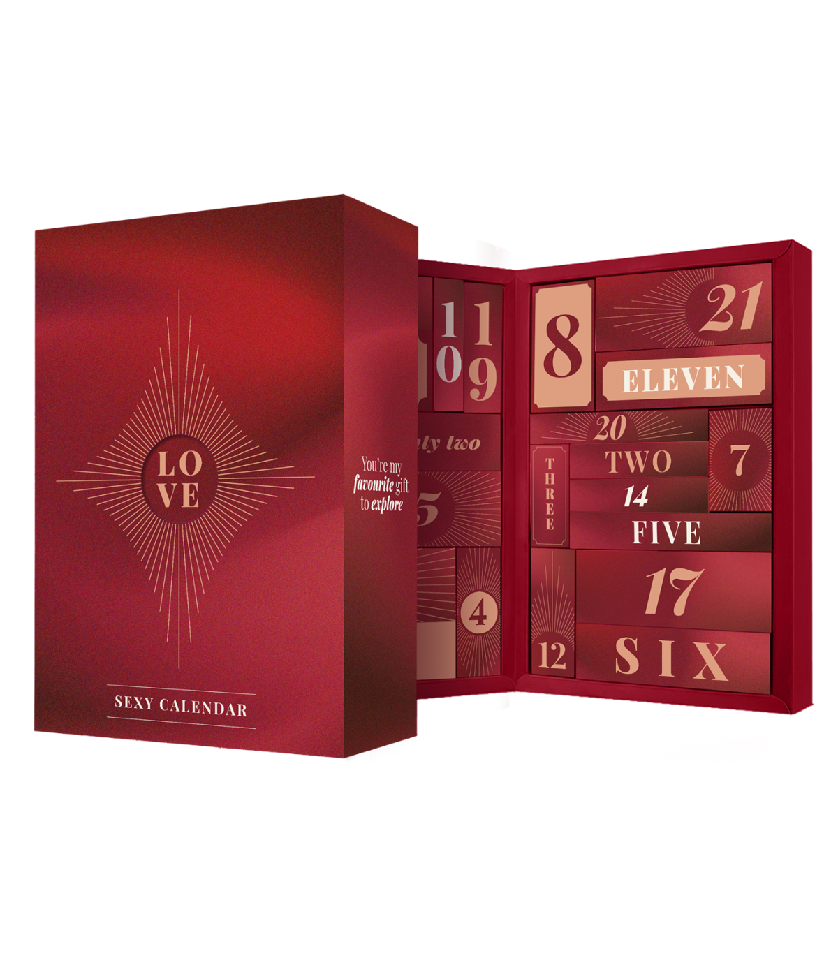 BRINCADEIRAS JOGOS Sugestões e Presentes Calend&aacute;rio Advento Sexy Love Calend&aacute;rio Advento Sexy Love