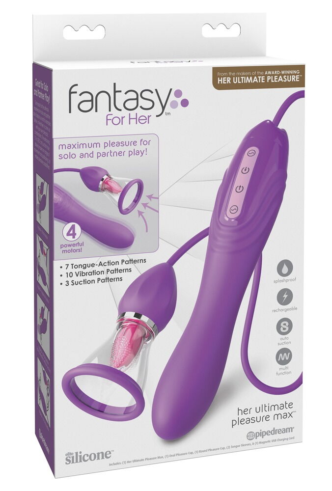 VIBRADORES Vibrador com Estimulador Her Max  Vibrador com Estimulador Her Max 
