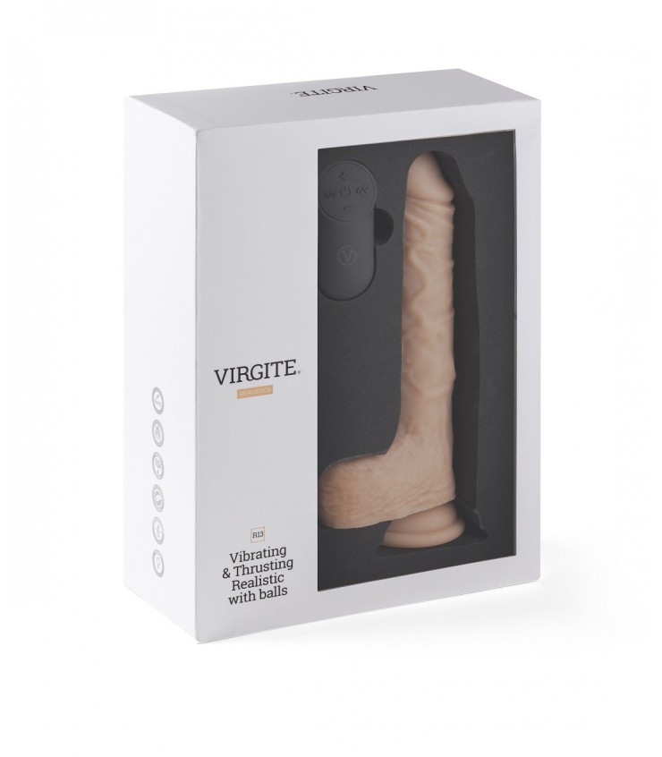 92136 Vibrador Realístico Sobe e Desce R13 Vibrador Realístico Sobe e Desce R13
