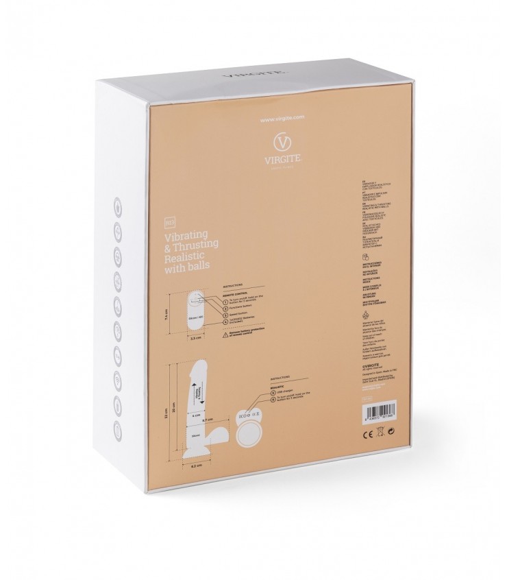 92136 Vibrador Realístico Sobe e Desce R13 Vibrador Realístico Sobe e Desce R13