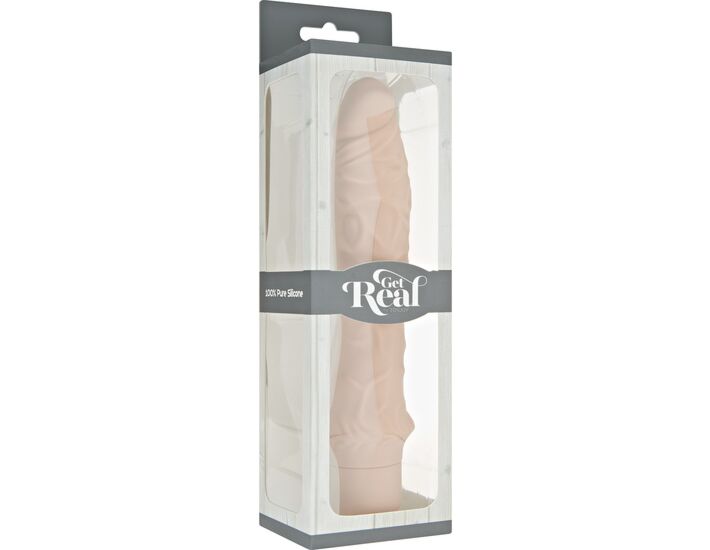 VIBRADORES GET REAL CLASSIC LARGE VIBRATOR NATURAL GET REAL CLASSIC LARGE VIBRATOR NATURAL