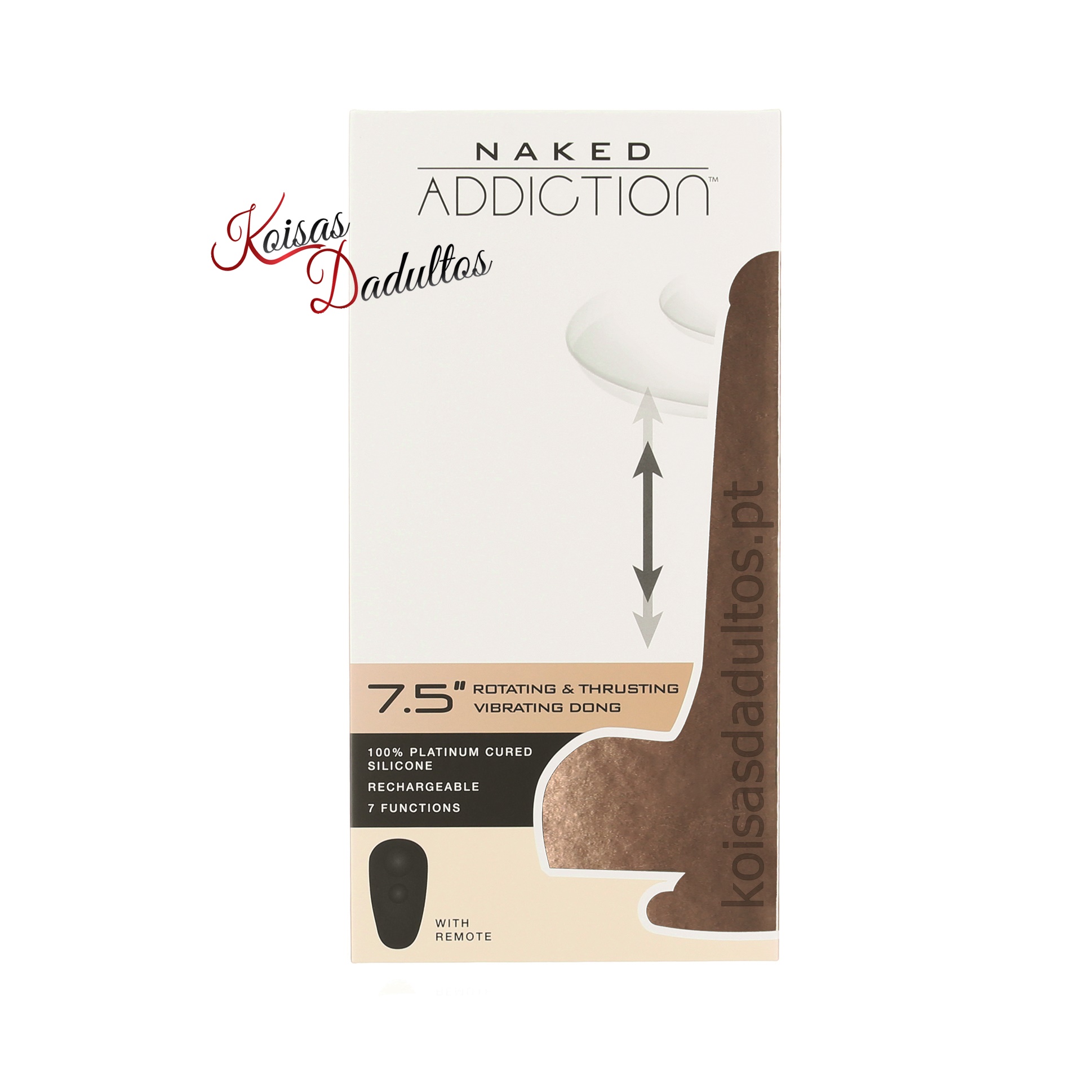 SEXTOY MULHER Vibrador com Rotação e Sobe e Desce 19 cm Vibrador com Rotação e Sobe e Desce 19 cm