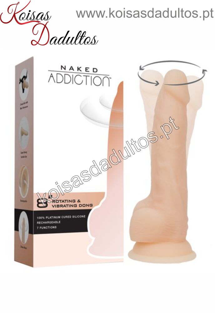 MASTURBAÇÃO Vibrador Rotativo Ultra Realista 20 cm Vibrador Rotativo Ultra Realista 20 cm