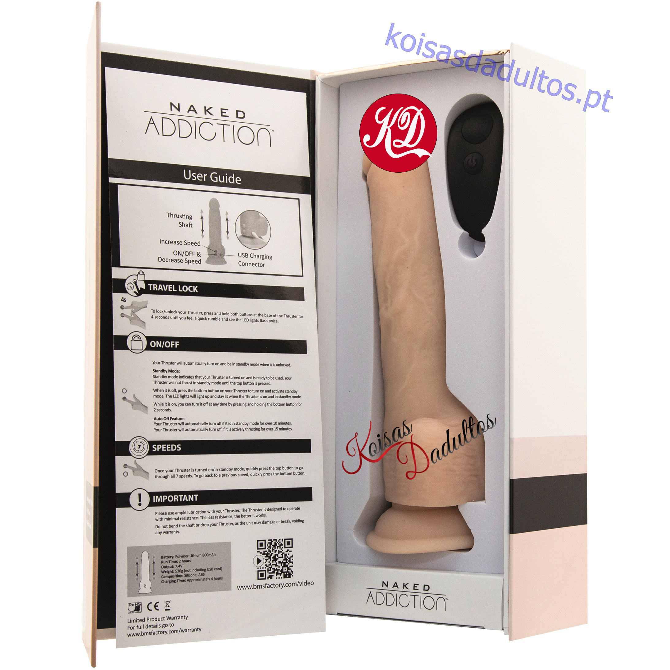 e31783 Vibrador Sobe e Desce 23 cm Vibrador Sobe e Desce 23 cm