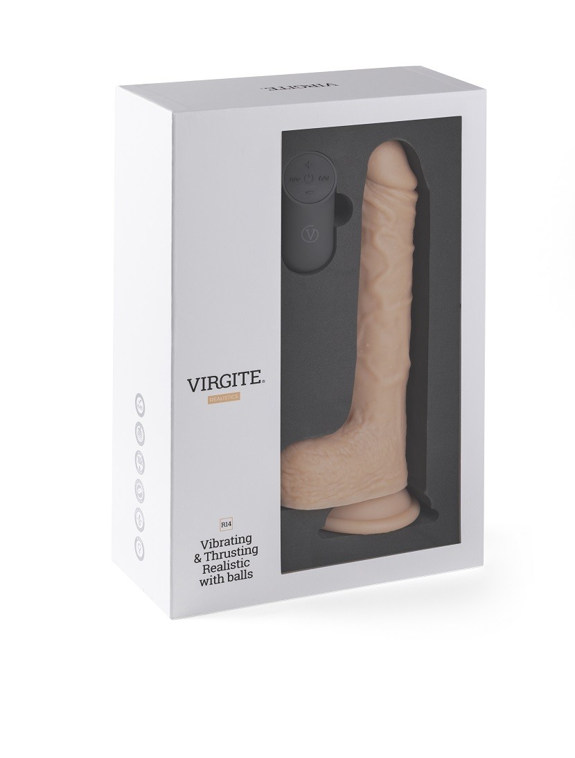 SEXTOY MULHER Vibrador Real&iacute;stico Sobe e Desce R14 Vibrador Real&iacute;stico Sobe e Desce R14