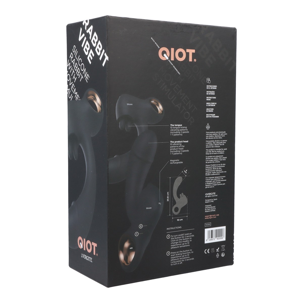 92200 Vibrador Virgite Qiot Rabbit  Vibrador Virgite Qiot Rabbit 